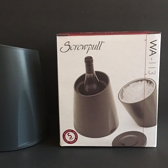 Screwpull Wine Cooler Ice Bucket NEW in Box WA-113 Collectible Le Creuset - Picture 5 of 16